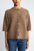 Kae Ss Knit Cardigan - Timber Brown