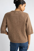 Kae Ss Knit Cardigan - Timber Brown