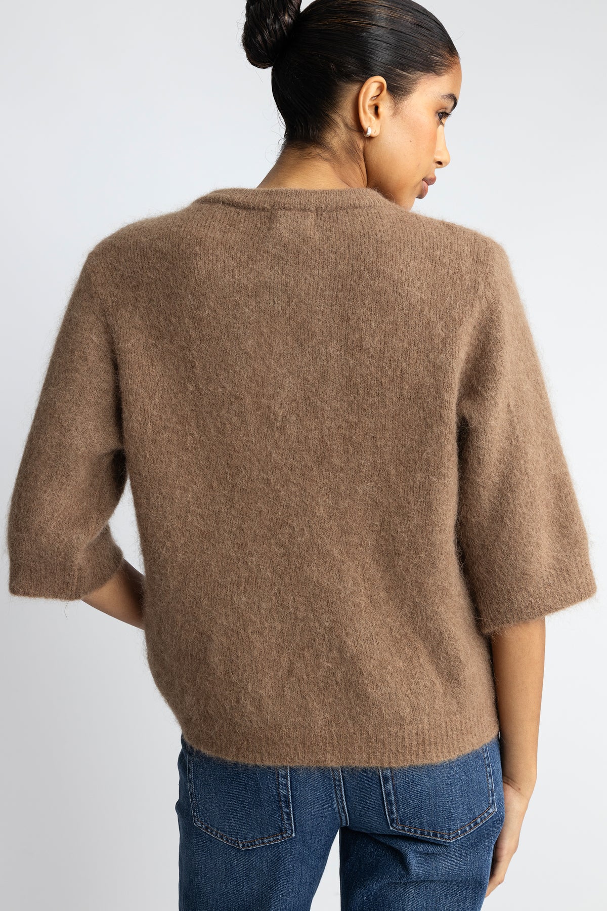 Kae Ss Knit Cardigan - Timber Brown