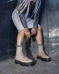 Jadon III Pisa Leather Platform Boots - Vintage Taupe