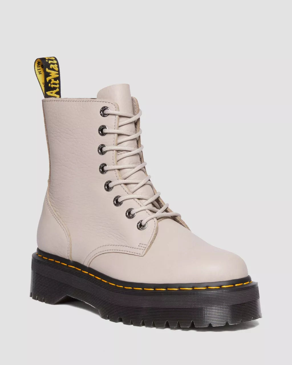 Jadon III Pisa Leather Platform Boots - Vintage Taupe