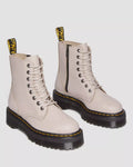 Jadon III Pisa Leather Platform Boots - Vintage Taupe