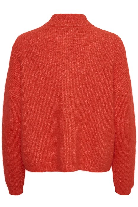 AlphaGZ Short Cardigan - Red Alert Melange