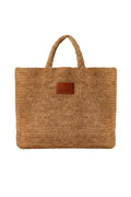 Elsya Raffia Tote Bag - Tan