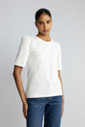 Elmira Puff Tee - Egret