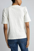 Elmira Puff Tee - Egret
