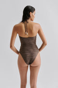 Idalia Bandeau Cut Out Baddräkt - Chocolate