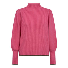 Rowcc Puff Rib Knit - Pink