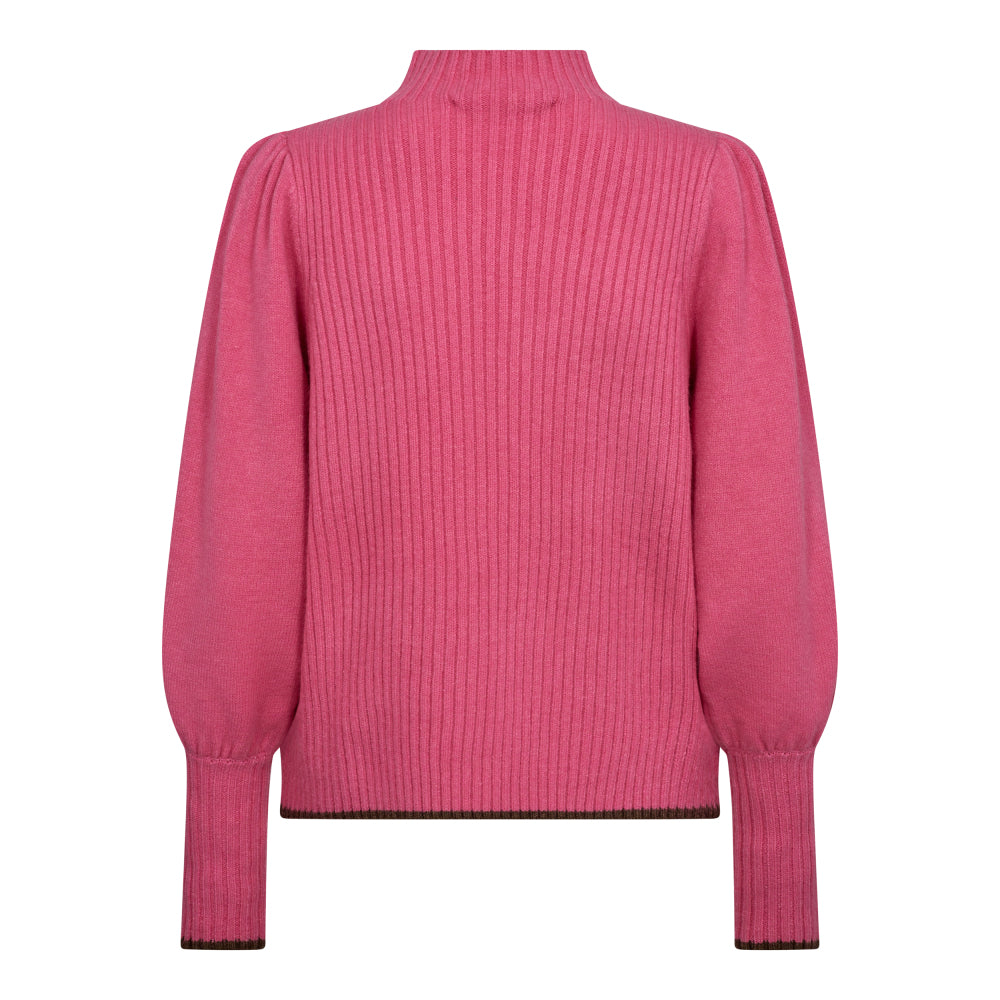 Rowcc Puff Rib Knit - Pink