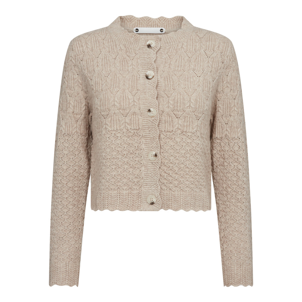 PointelleCC Cardigan - Bone
