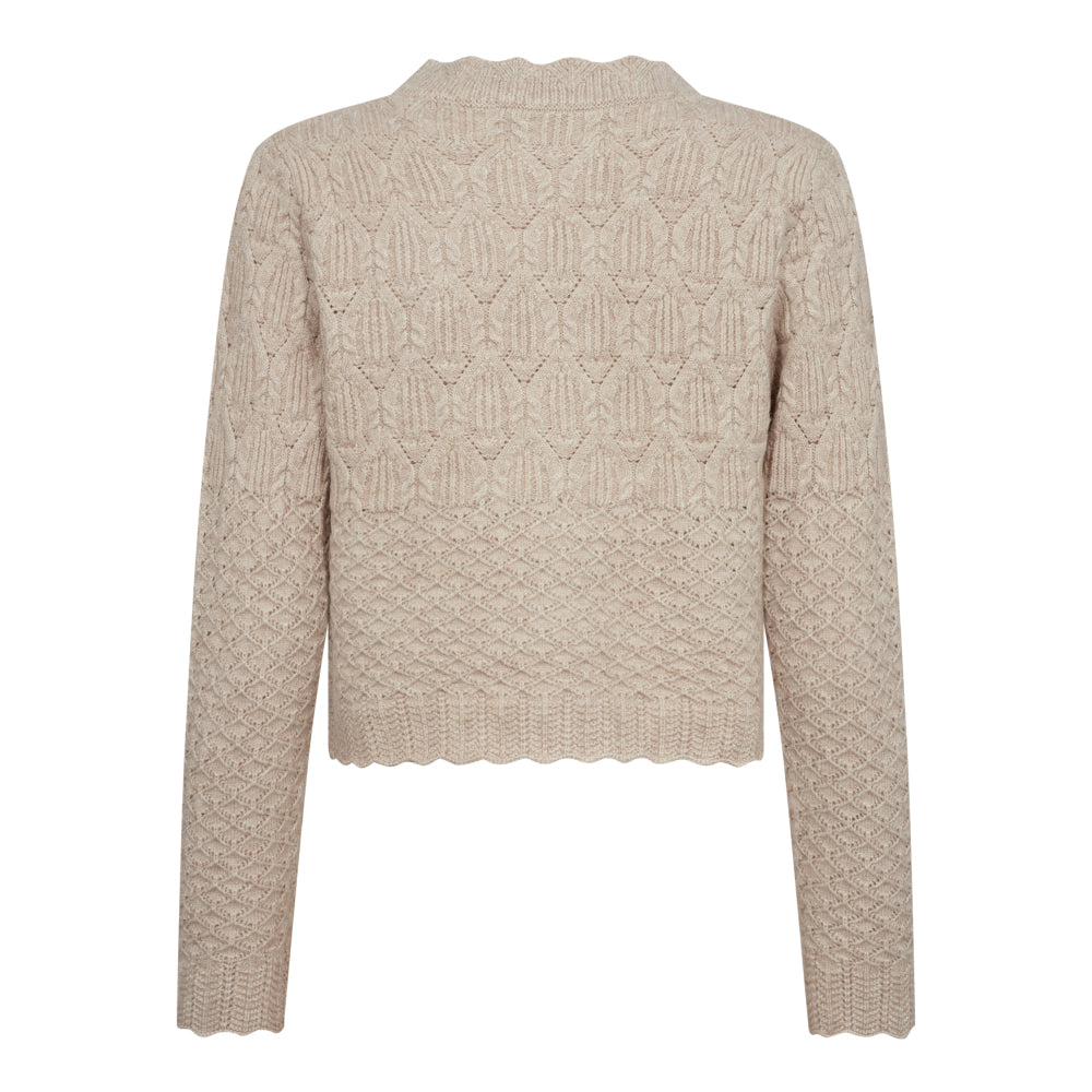 PointelleCC Cardigan - Bone