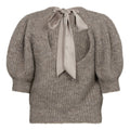 Coraliecc Bow Rib Knit - Walnut