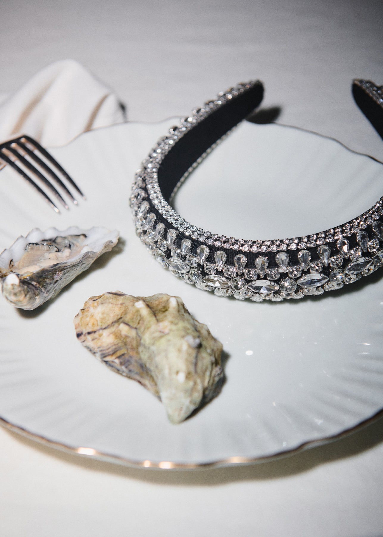 Day Crystal Hair Band - Silver