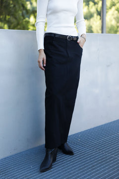 Juliette Long Skirt - Black