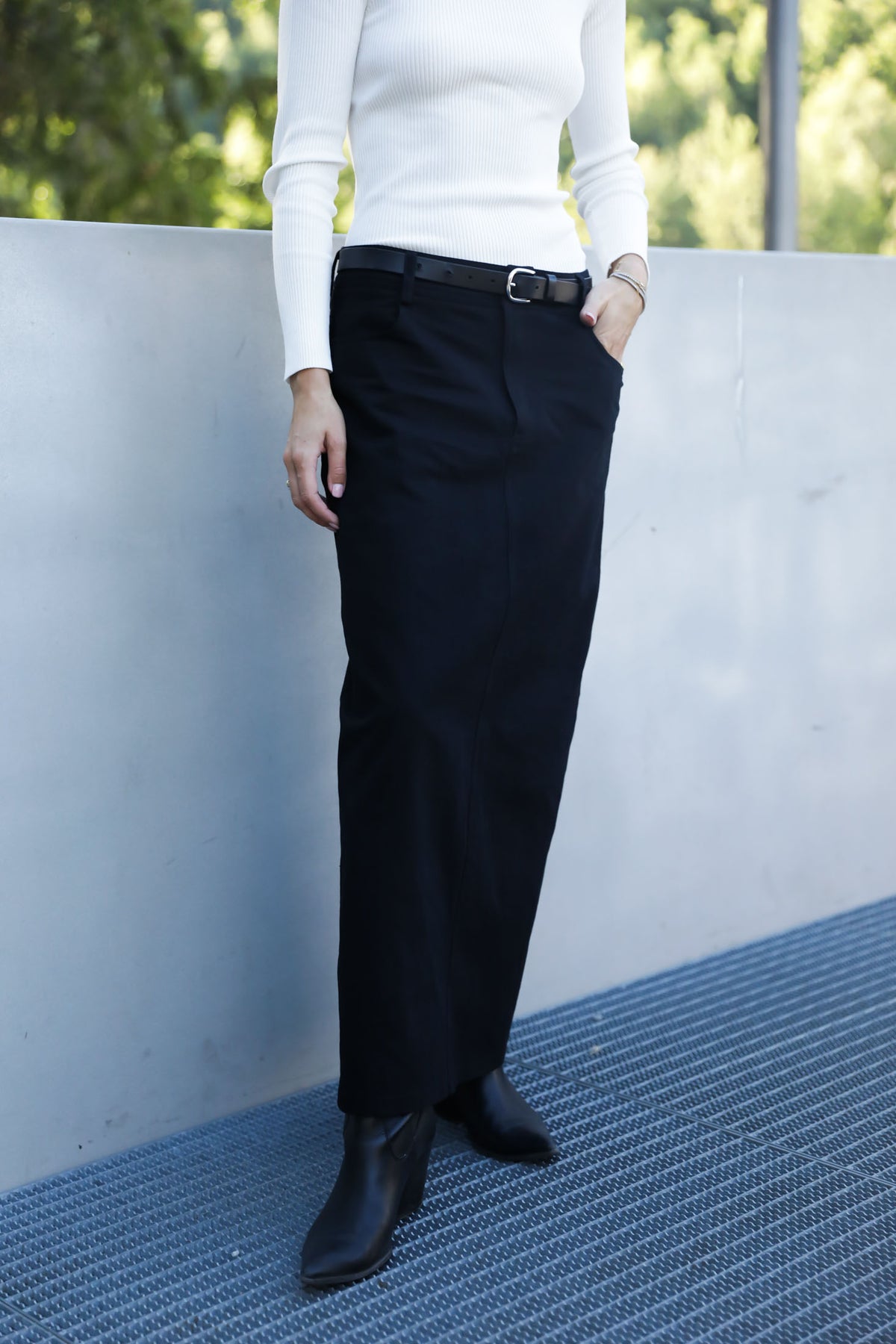 Juliette Long Skirt - Black