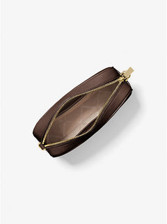 Jet Set Medium Pebbled Leather Crossbody Bag - Chocolate