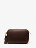 Jet Set Medium Pebbled Leather Crossbody Bag - Chocolate