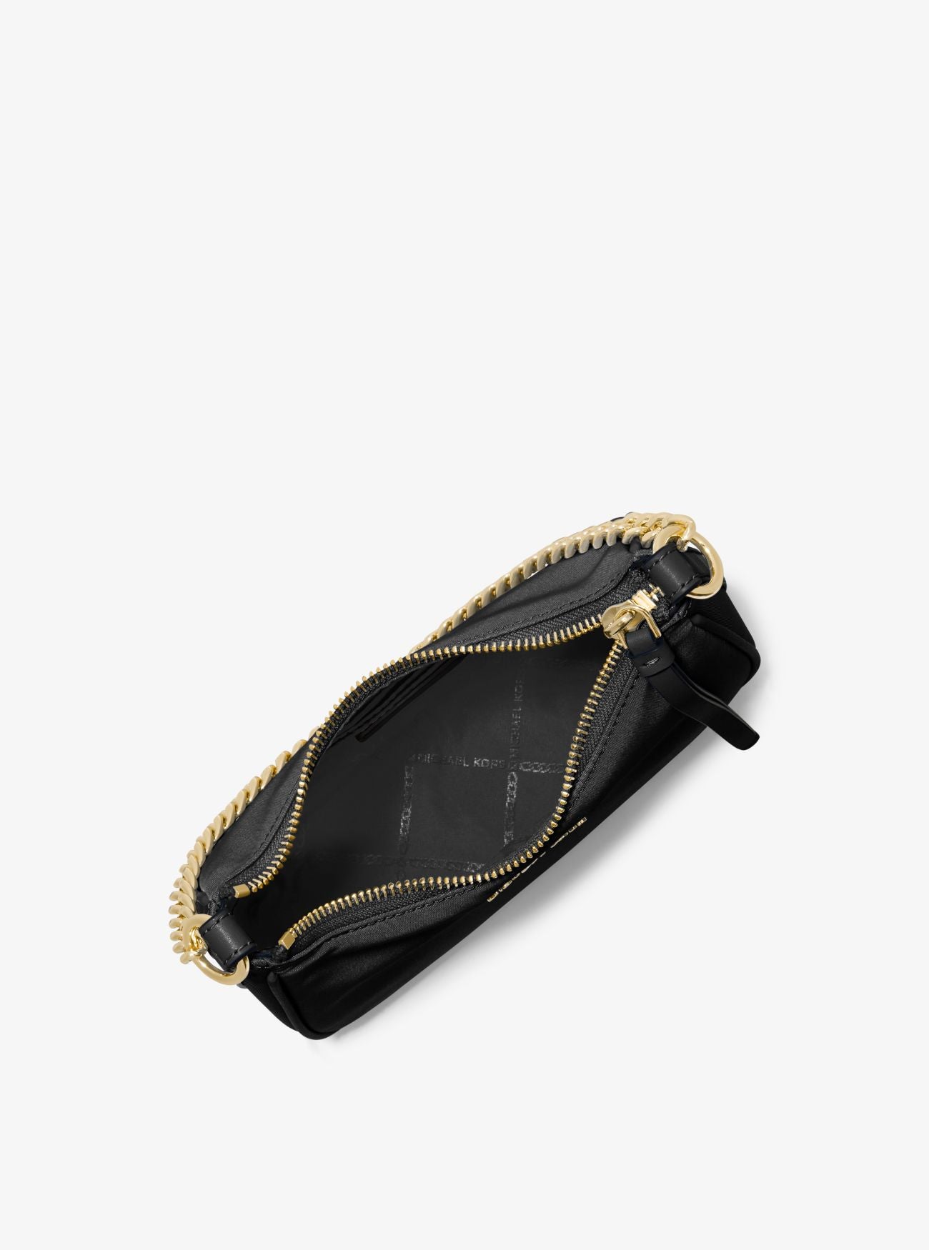 Jet Set Charm Small Nylon Gabardine Shoulder Bag - Black