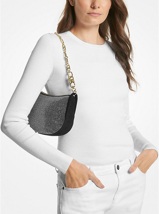 Sm Bracelet Pouchette Suede - Black