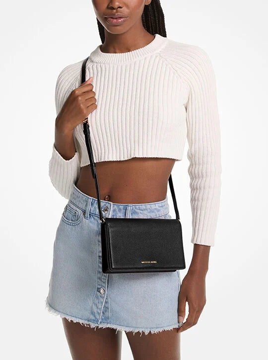 Jet Set Medium Flap Crossbody - Black