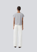 Isolde Solid Pants - Soft White