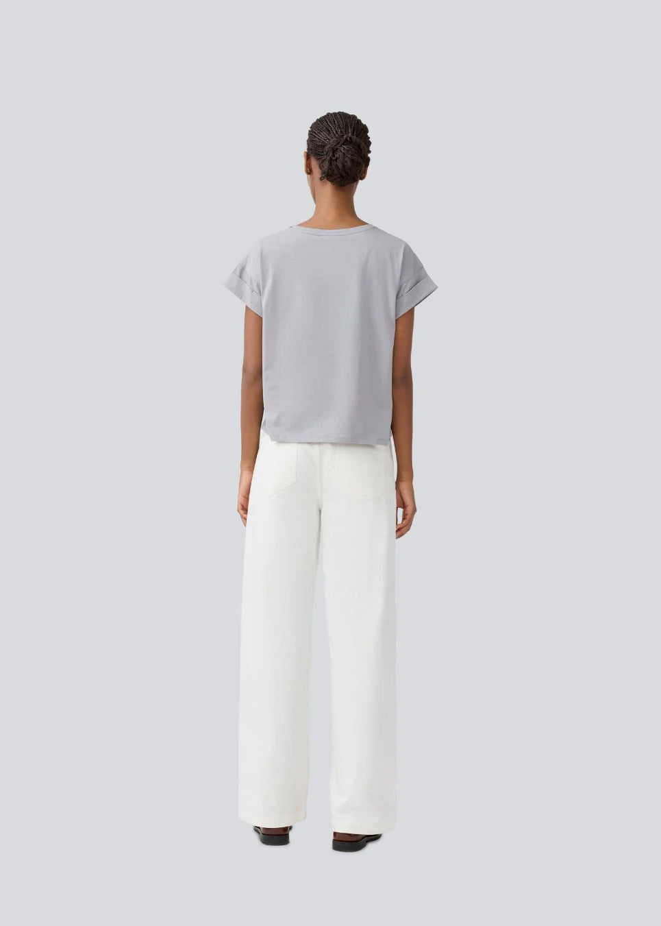Isolde Solid Pants - Soft White