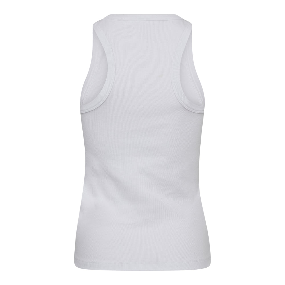 Saharacc Embroidery Tank Top - Vit