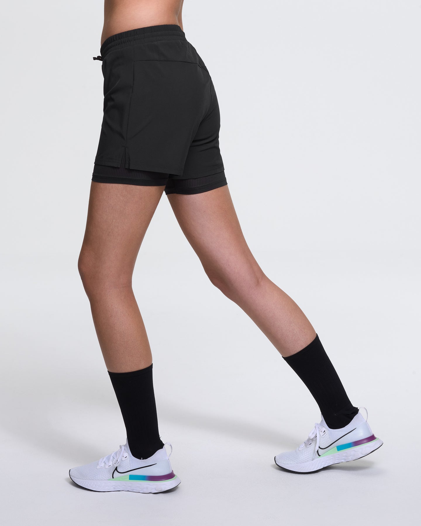 Shorts Run 2 In 1  - Black