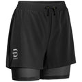 Shorts Run 2 In 1  - Black