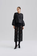 Alice Sheer Lace Midikjol - Svart