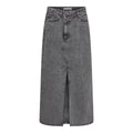 Vikacc Asym Slit Skirt - Mid Grey