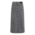 Vikacc Asym Slit Skirt - Mid Grey