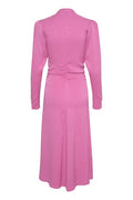 BrinaGZ Midi V-Neck Dress - Super Pink