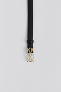 Monogram Leather Belt - Svart