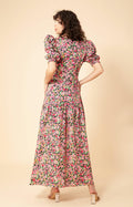 Dominica Long Linen Dress - Black