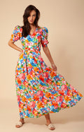 Dominica Long Linen Dress - Ivory