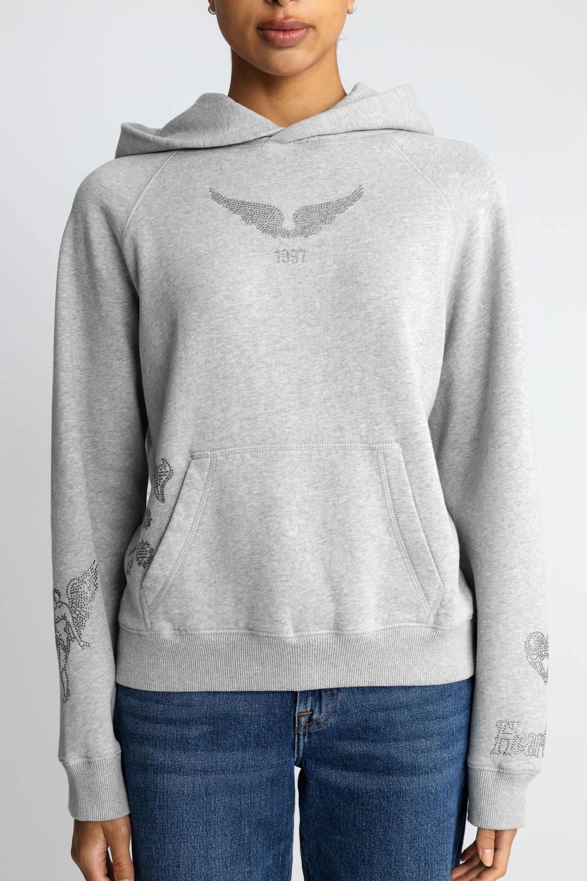 Zadig & Voltaire Georgy Mo Multicusto Strass Hoodie