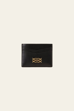 Monogram Leather Card Holder - Black