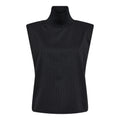 Idacc Pin Stripe Top - Dark Grey