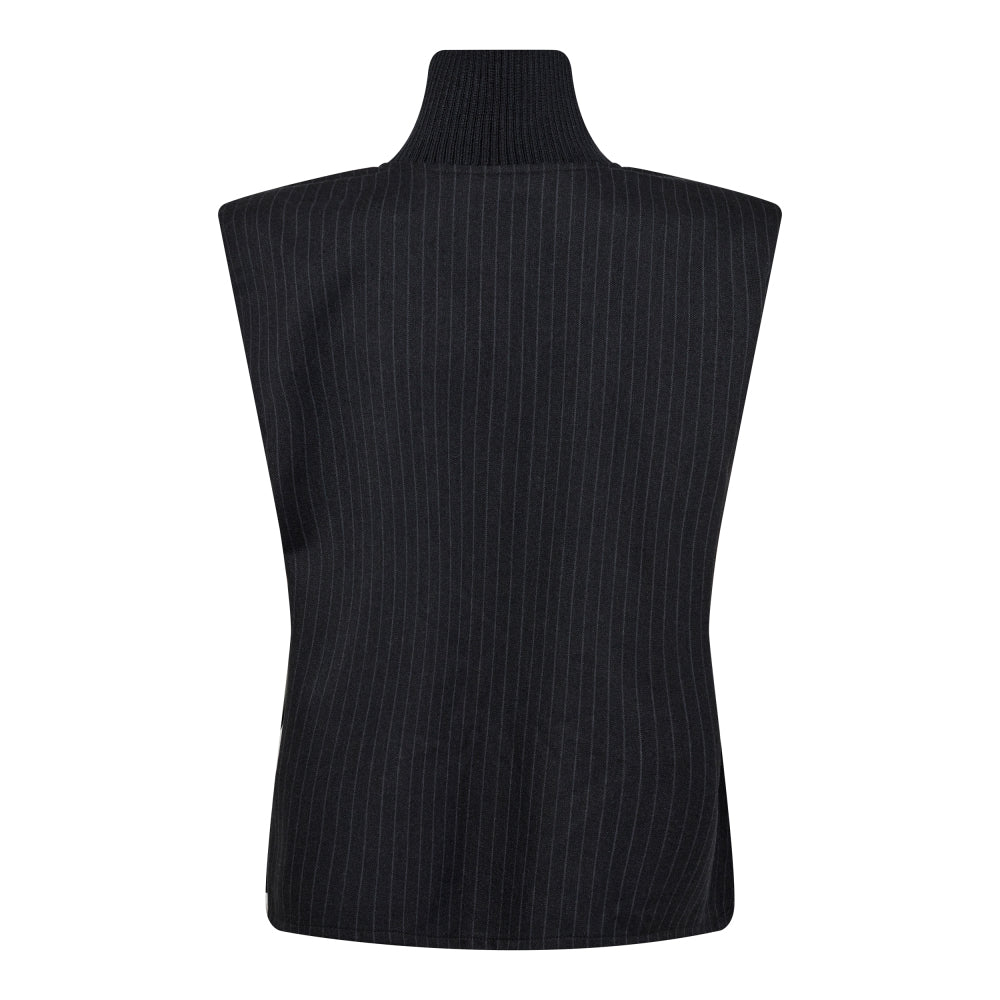 Idacc Pin Stripe Top - Dark Grey