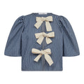 Billycc Milkboy Bow Blouse - Denim Blue