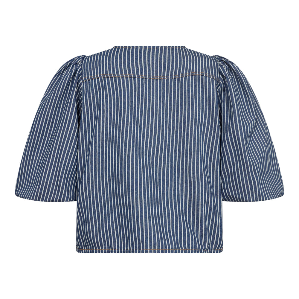 Billycc Milkboy Bow Blouse - Denim Blue