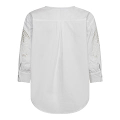 KelliseCC Lace Cut Shirt - White