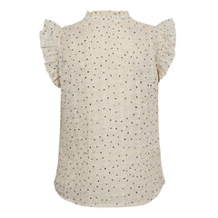 Evelyncc Mini Dot Top - Off White