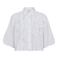 CoCC Crisp Ruffle Puff Shirt - White