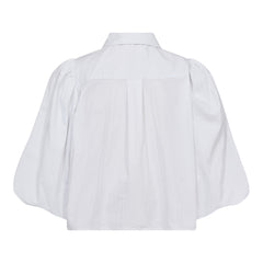 CoCC Crisp Ruffle Puff Shirt - White