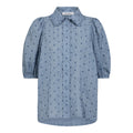 Co'Couture Dottiecc SS Blus - Dusty Blue