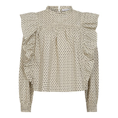 Elsycc Frill Blouse - Bone