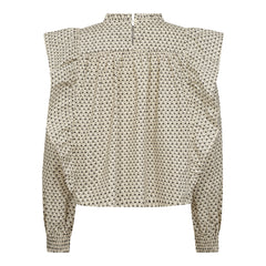 Elsycc Frill Blouse - Bone