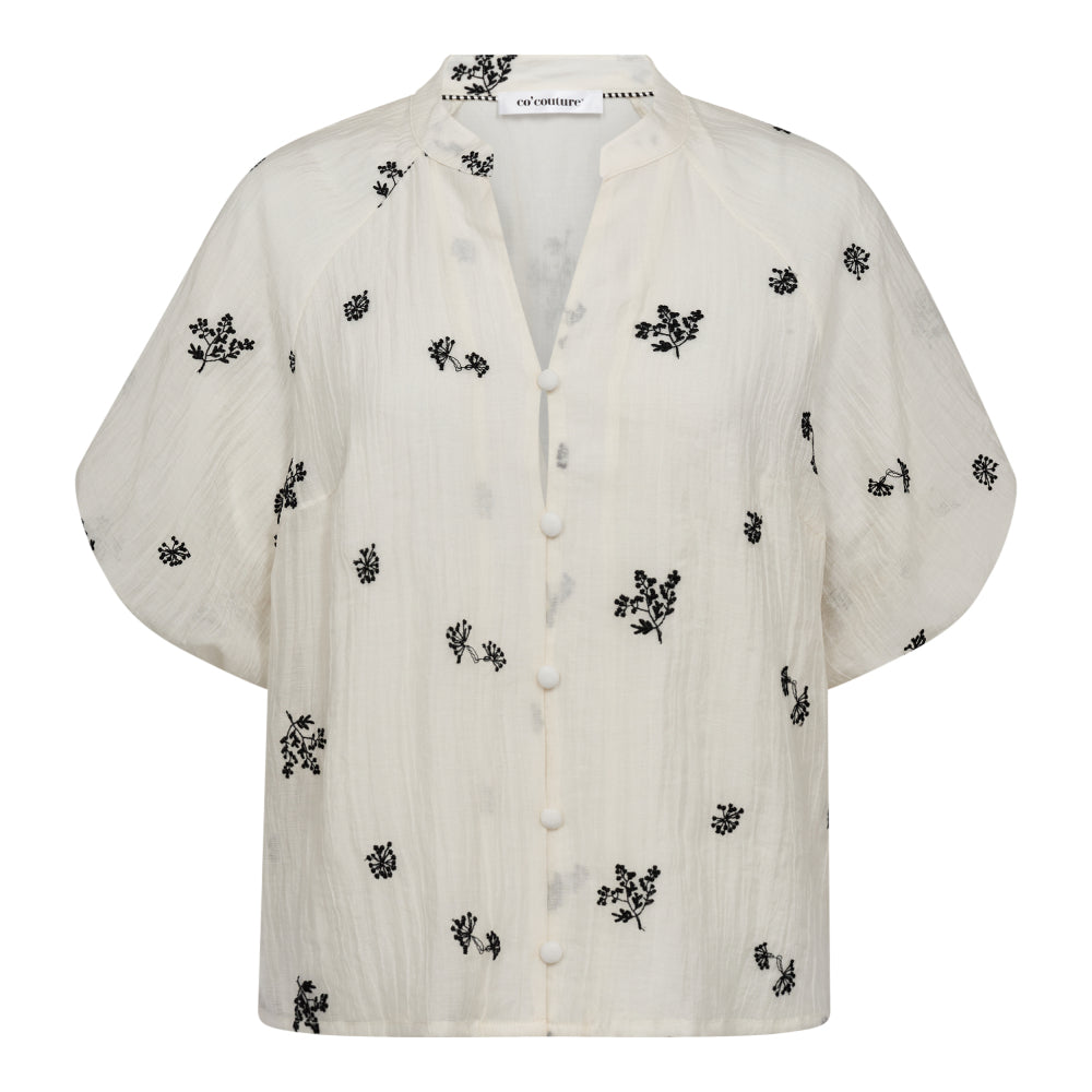 Colleencc SS V-Shirt - Off White
